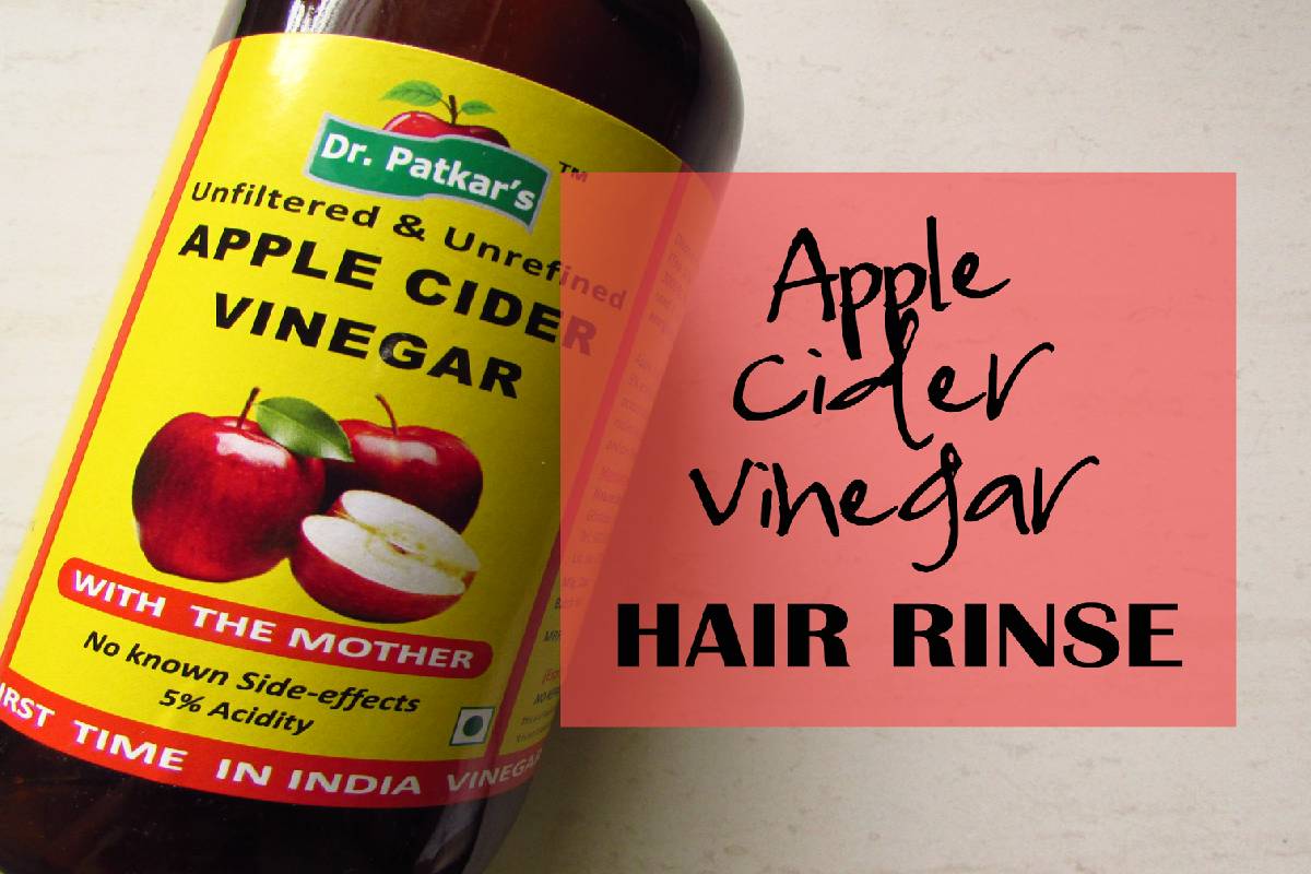 apple cider vinegar hair rinse
