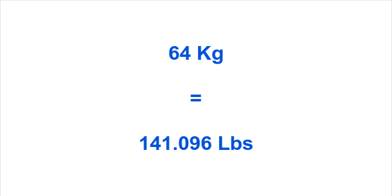 64 Kg to Lbs