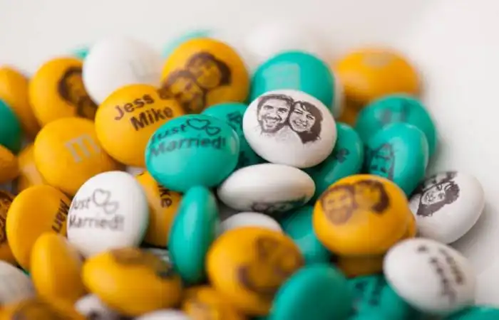 Personalized M&Ms and Caramel