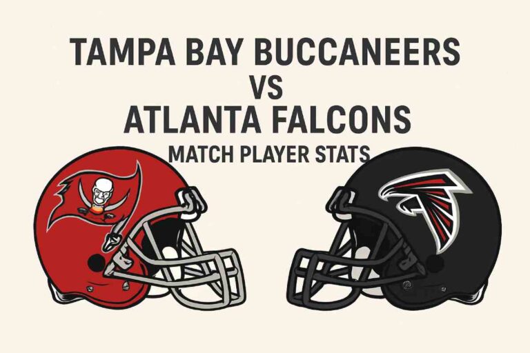 Tampa Bay Buccaneers VS Atlanta Falcons Match Player Stats